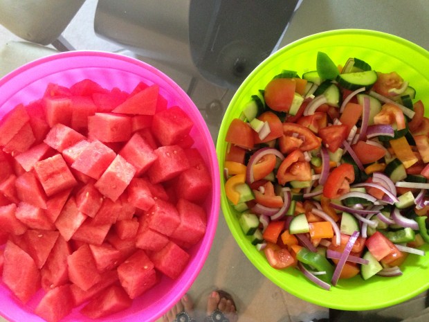 Watermelon & Greek Salad